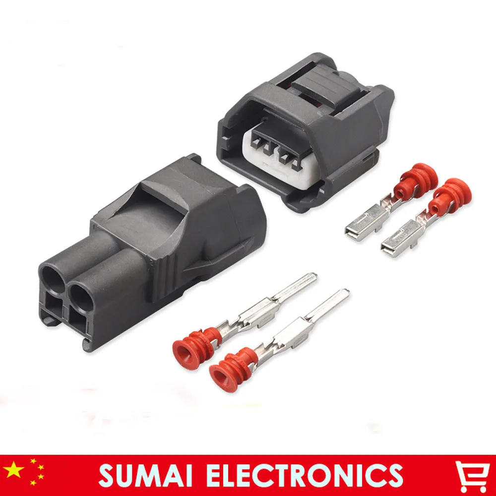 

5 sets 2Pin Auto Fog Lamp Plug connector,Car waterproof electrical connector for SGMW,Chevrolet,SPARK ect.Black