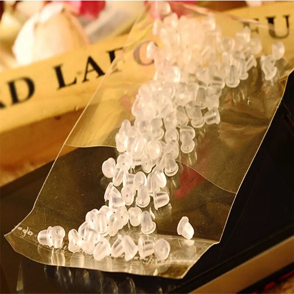 500 шт./пакет силиконовая резиновая серьга застежка стилей ушные серьги в виде