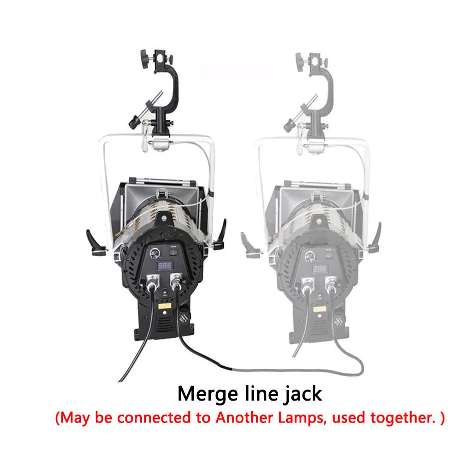 ALUMOTECH C-standsX3+ 3 шт. 2000WS светодиодный Fresnel затемнение фокусировка Светодиодный прожектор и комплект для видеостудии фотография лампа поддержка