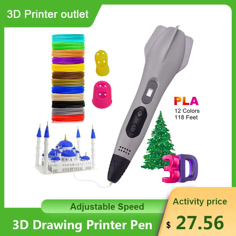 Профессиональный 3D принтер для рисования ручка ЖК экран не засорение