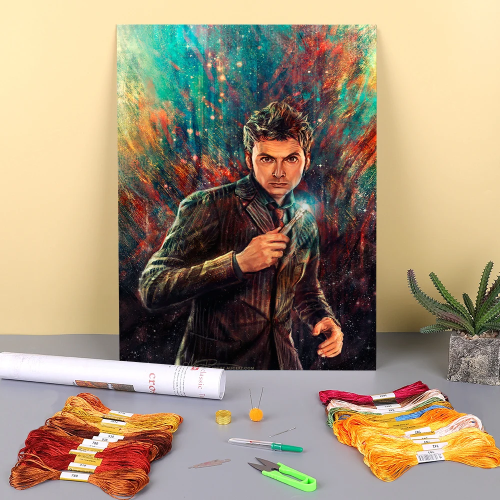 Набор для вышивки крестом 11CT с портретной печатью набор рукоделия DMC нитки