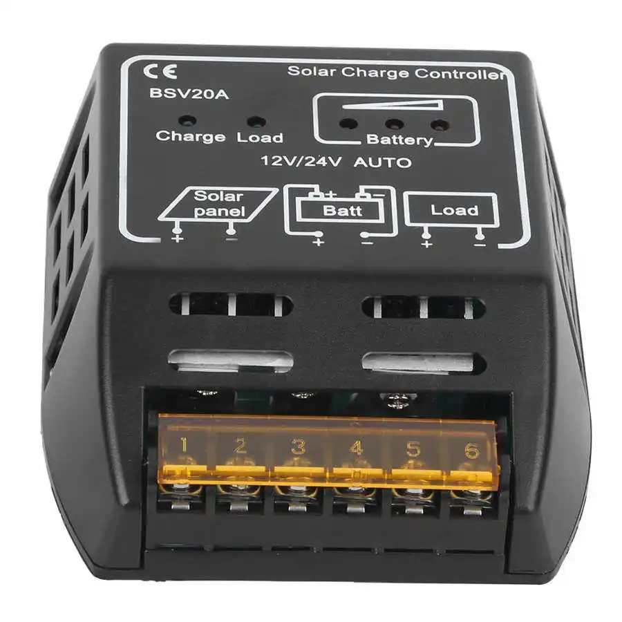 Контроллер заряда солнечной батареи 20A 12 В постоянного тока контроллер