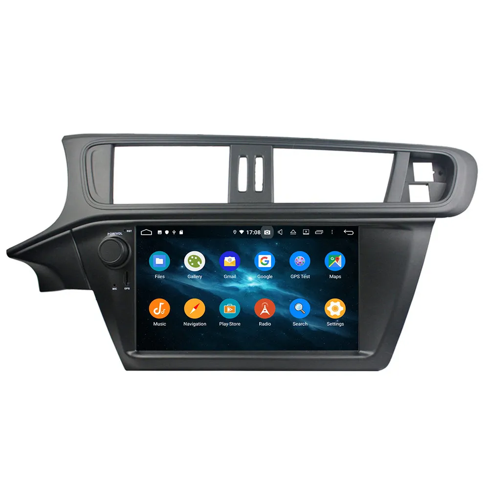 Android 9 DSP автомобильный Радио плеер gps навигация нет dvd для CITROEN C3 2005-2011 Лента
