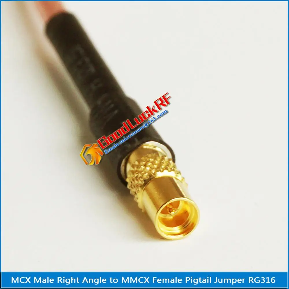 Штекер MCX Male под прямым углом 90 градусов 1 шт. штекер MMCX Female RF соединение - Pigtail Jumper