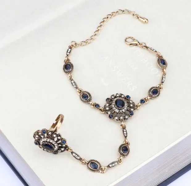 

India Turkey Retro Accessories Bracelet Ring Stage Performance Accessory For Woman