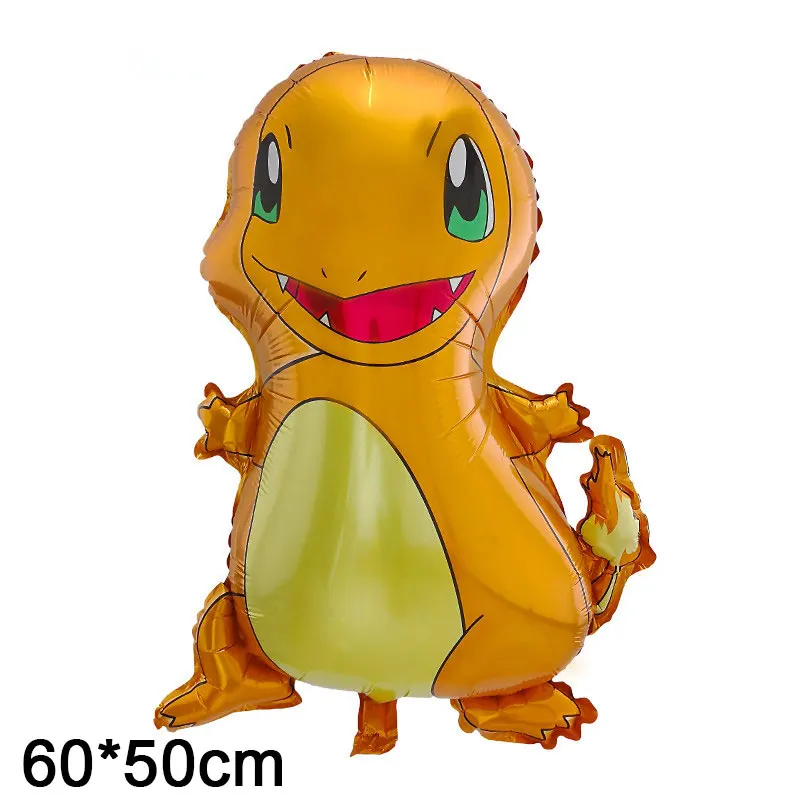 BalloonC-1pcs Pokemon Birthday Party Supplies Tableware Set Party Paper Plates Cup Napkins Pokemon Party Balloon Decorations Hats Flags Candle - Color: BalloonC-1pcs