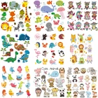 Наклейки в виде динозавра, Кита, термотрансферные нашивки, простые в использовании моющиеся нашивки, животные, панда, искусственная детская одежда, па