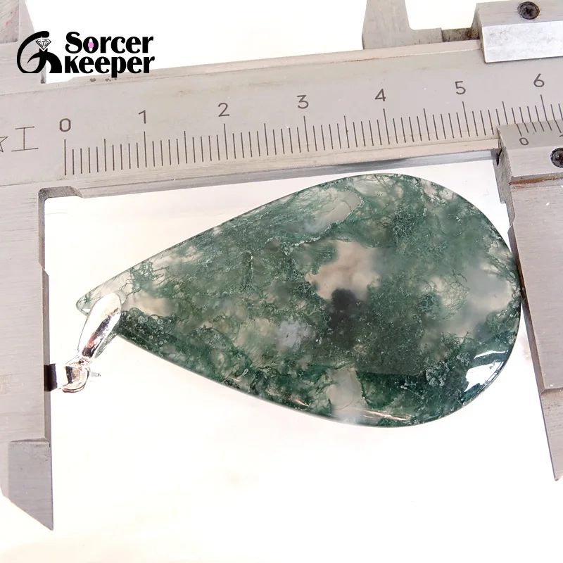 Настоящие натуральные зеленые моховые Агаты подвески подвеска в виде каменного