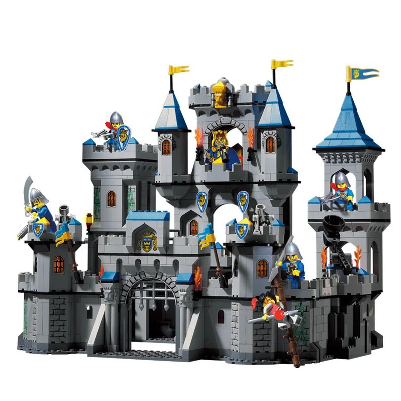 

New 1023 Knights Castle Series Building Block Set Kids DIY Educational Creative Model Bricks Toys For Children Boys Gift