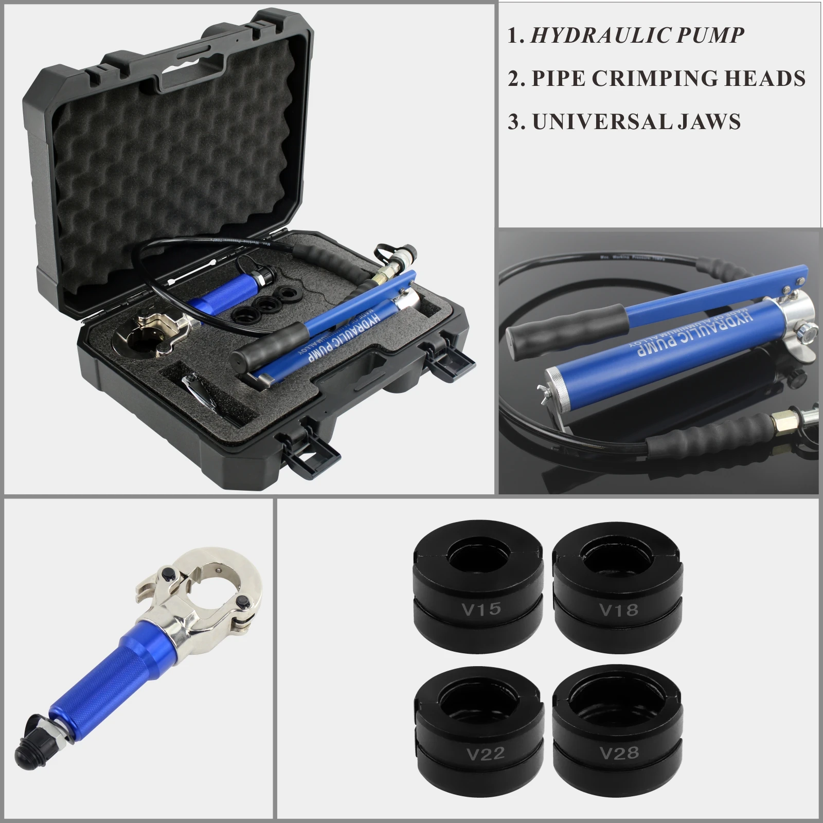 Гидравлические Pex обжимные инструменты для труб прессованные сантехнические с TH