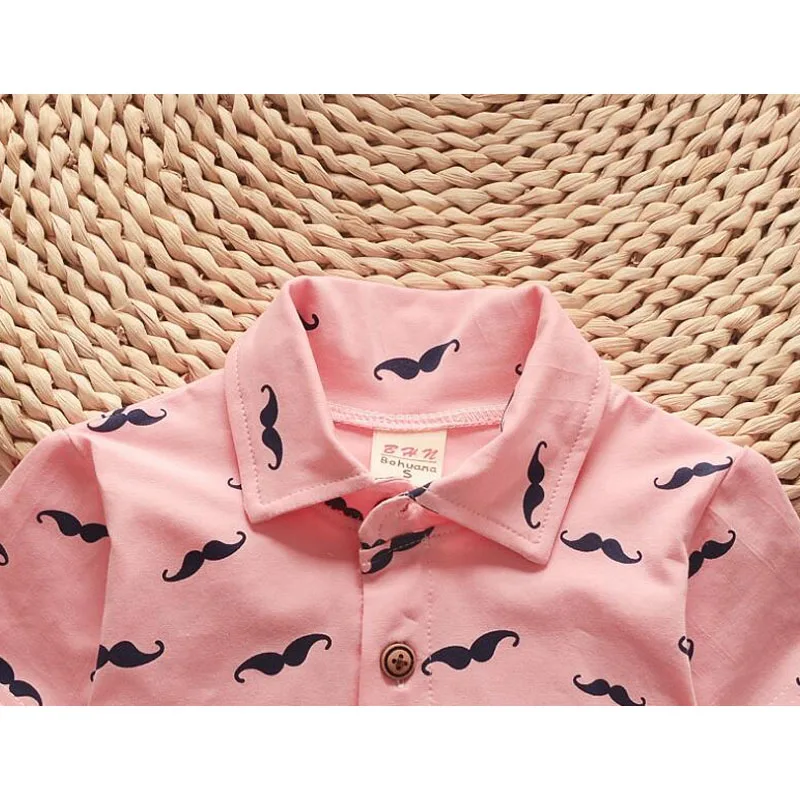 Baby Boys Clothes Sets Toddler Short Sleeve Round Neck T-Shirt + Pants Outfit 2022 Summer Children Casual Cartoon Pattern Suit | Детская