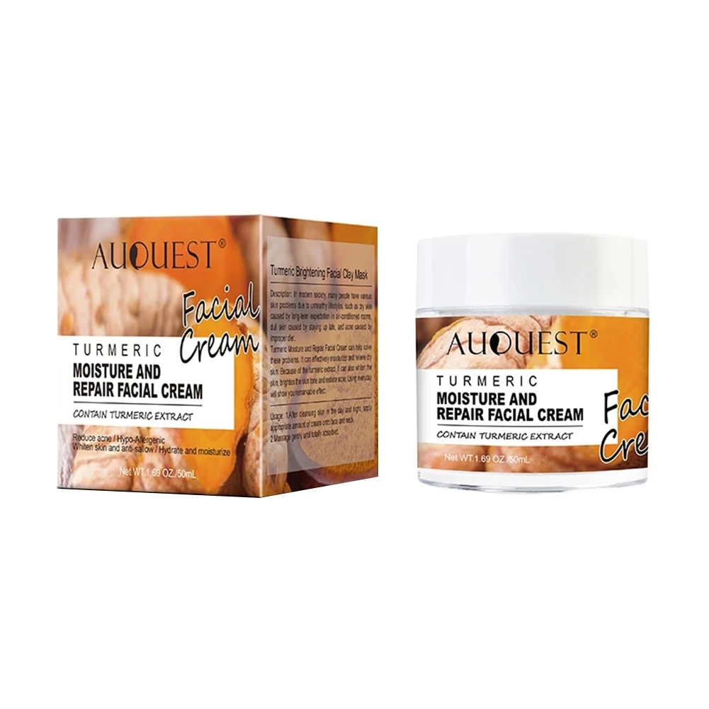 

Turmeric Facial Cream Natural Whitening Anti-aging Acne Moisturize Fade Freckles Face Cream Lift Firming