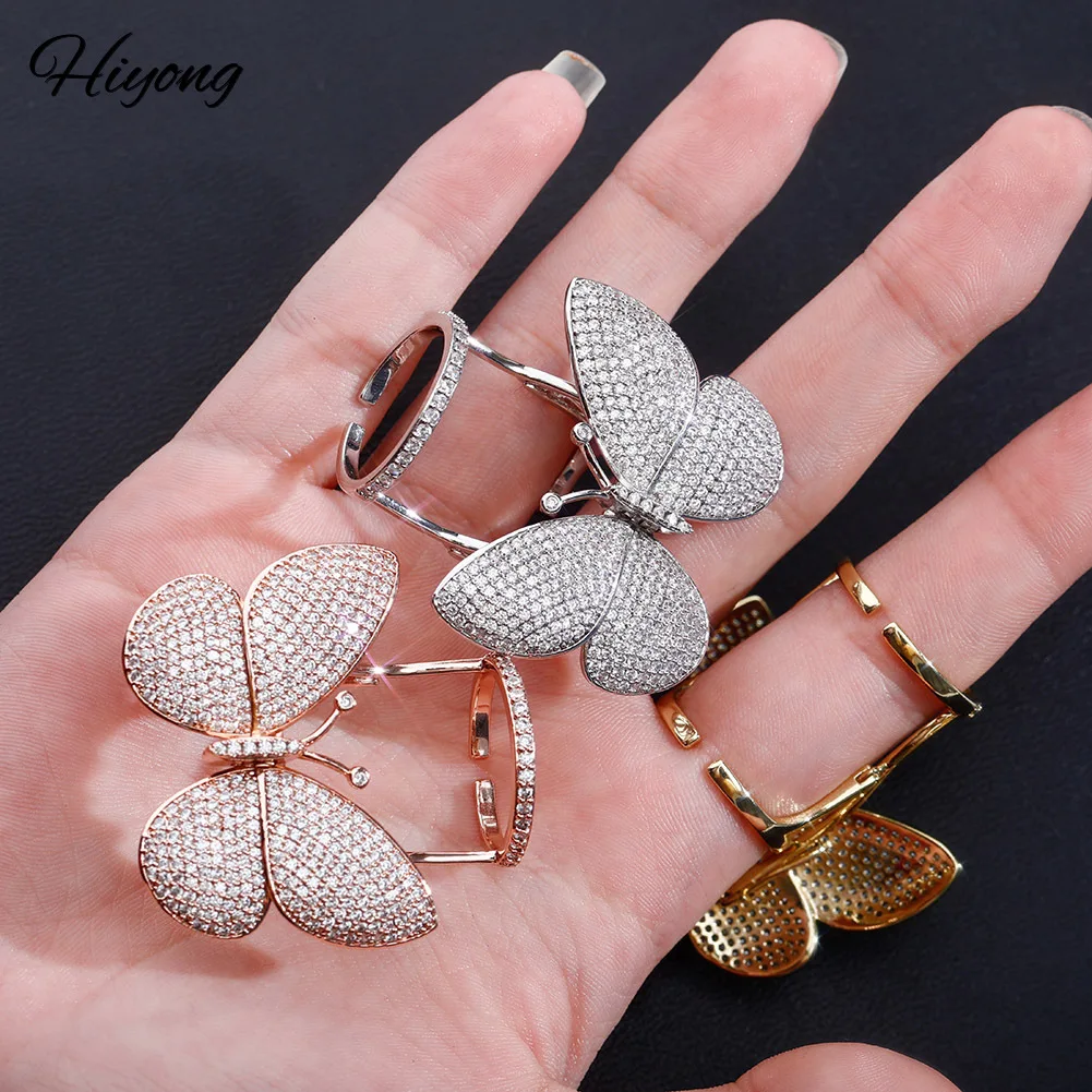 Регулируемые Открытые Кольца Hiyong европейские и американские кольца на палец в