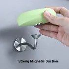 Магнитный держатель для мыла из нержавеющей стали, самоклеящаяся Магнитная Подвесная подставка для мыла без сверления, настенная мыльница для ванной комнаты