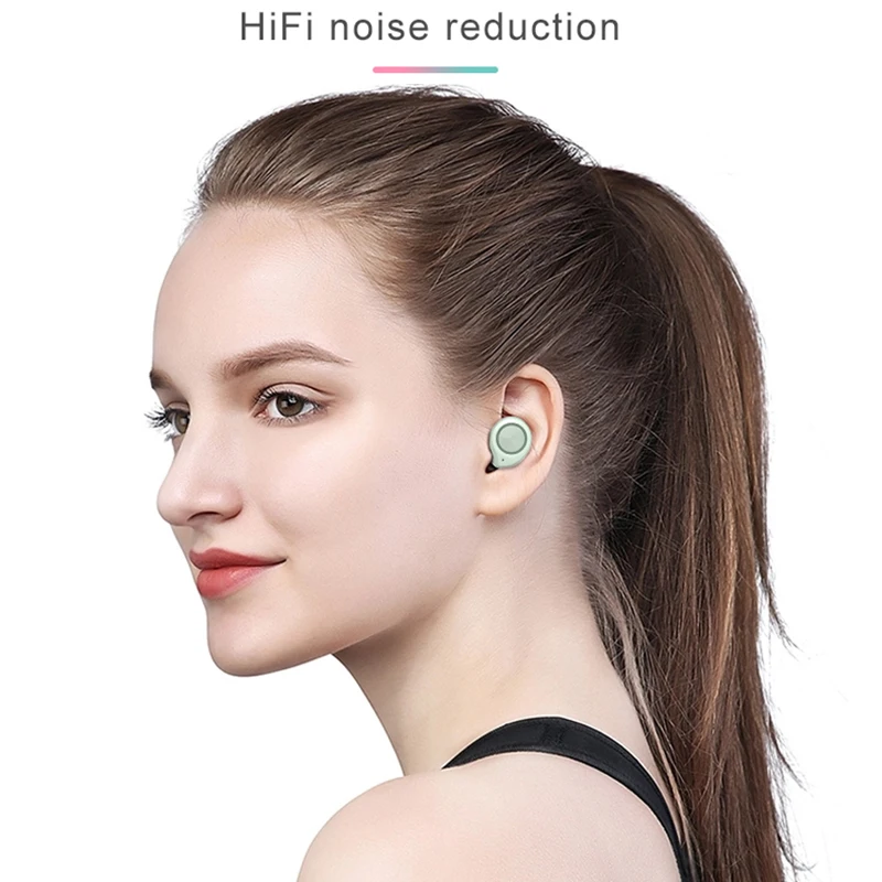 DAG TW60 TWS Bluetooth V5.0 гарнитура спортивные беспроводные наушники 3D стерео наушники мини вкладыши двойной микрофон с зарядным устройством