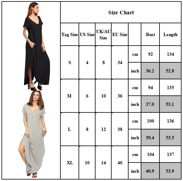 

Woman Dress 2021 Summer Women Clothing Newly V-Neck Slit Long Dress Pocket Casual Holiday Beach Solid Color Female Dresses
