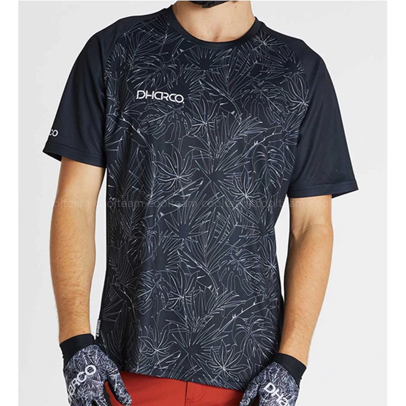 Рубашка для горного велосипеда Enduro DH майка мотокросса из джерси с сеткой по бокам