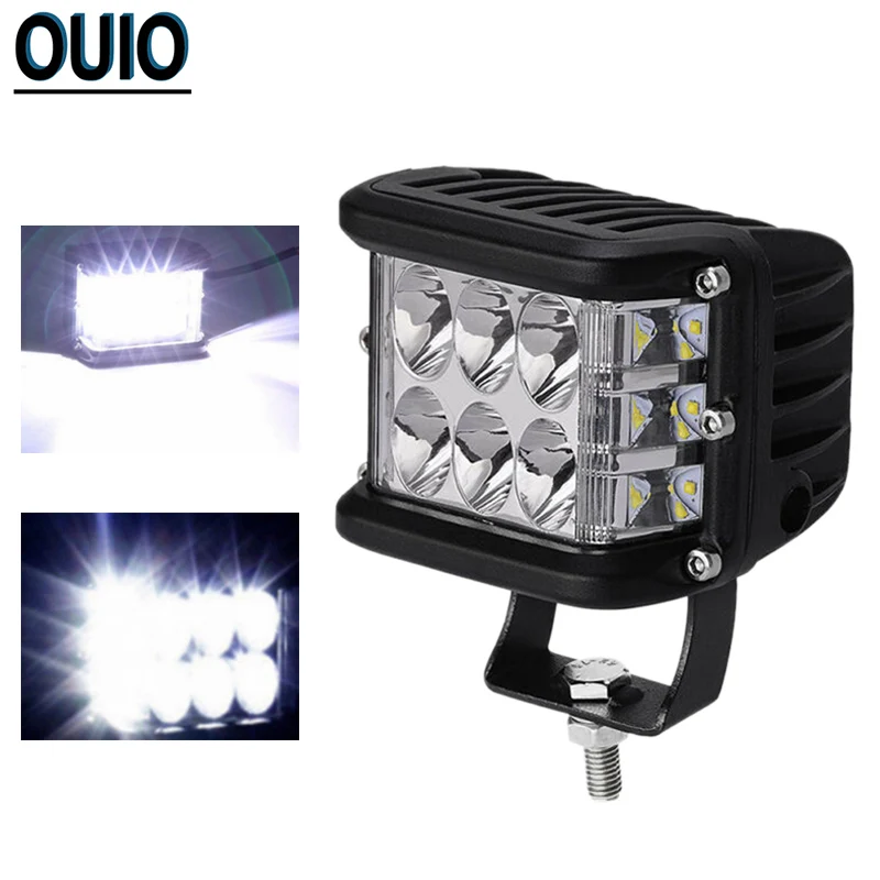 60 Вт внедорожнике светодиодный светильник бар 3 боковыми 4 дюйма рабочий 12V 24V