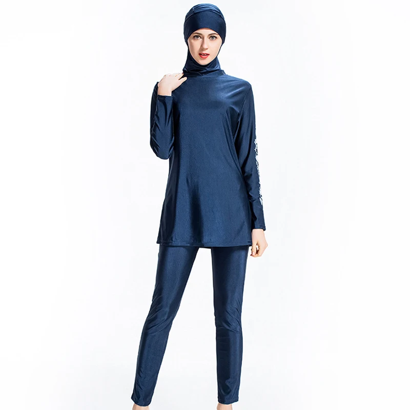 Консервативный купальный костюм размера плюс для мусульманских купальных
