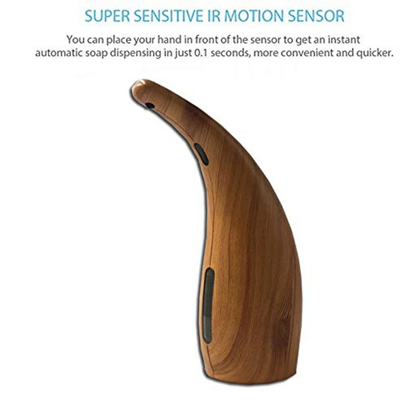Automatic Soap Dispenser Touchless Infrared Sensor 300Ml Foam For Bathroom And Kitchen (Style : Wood Grain) | Обустройство дома