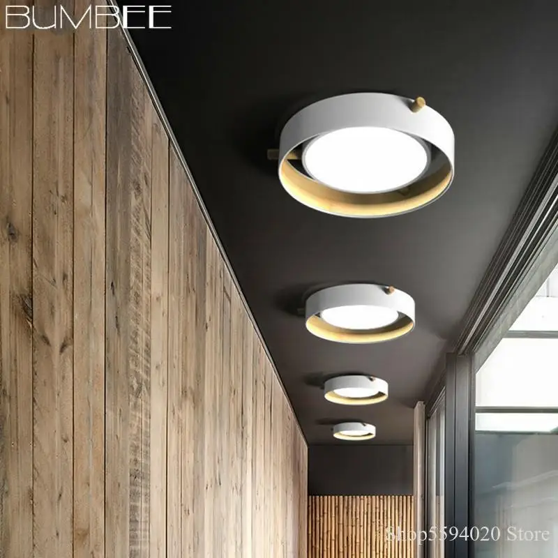 Скандинавский дизайнерский круговой потолочный светильник для гостиной простая