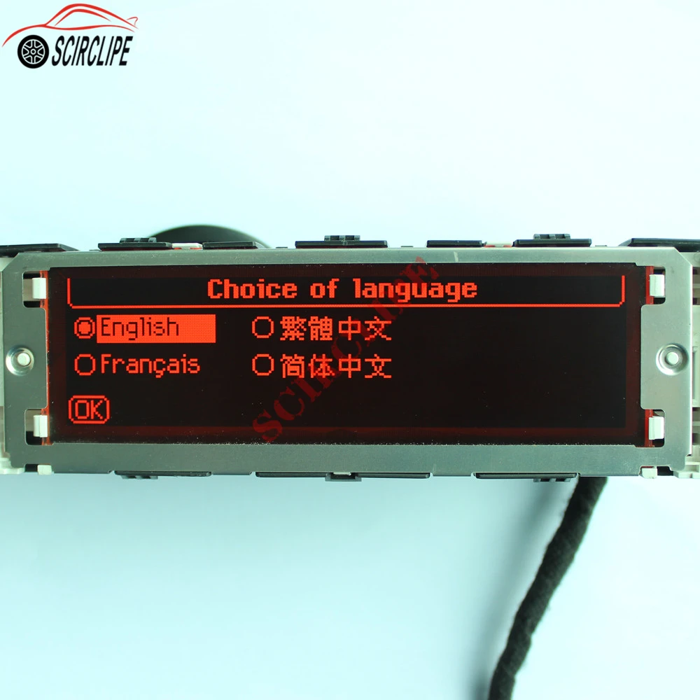 Красный экран с поддержкой USB и Bluetooth двухзонный дисплей для кондиционера монитор