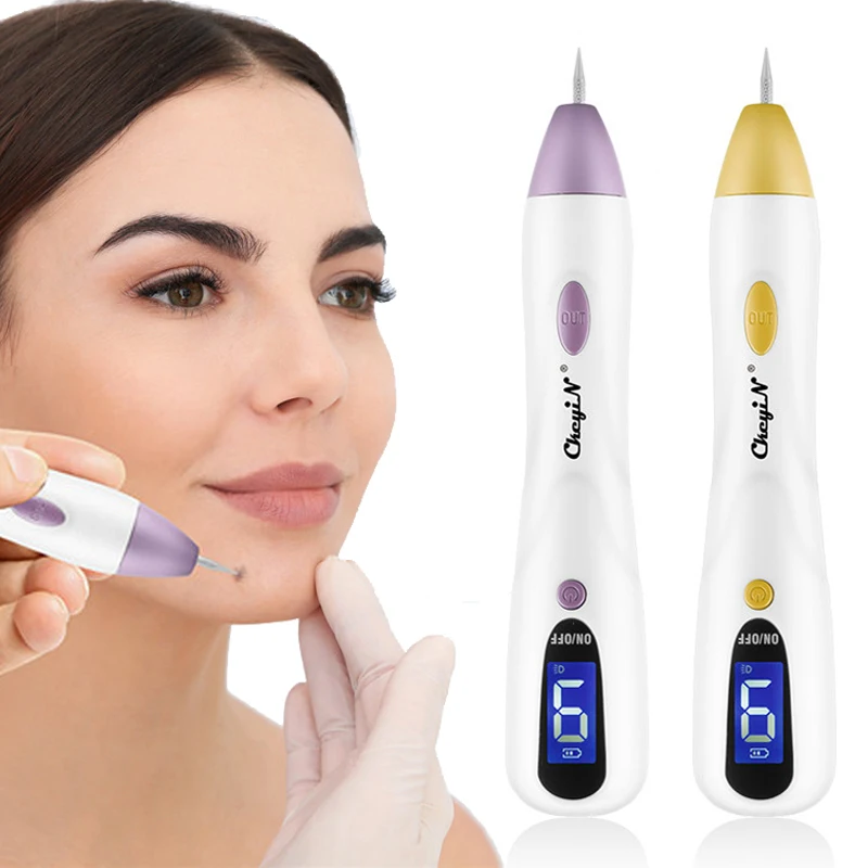 

CkeyiN 9 Level Laser Plasma Freckle Pen LCD Display Dark Spot Remover Tattoo Mole Nevus Blemish Remaval Home Use Skin Care Tool