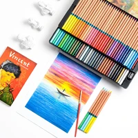 marco renoir professional 120 oil color pencils set artist drawing colour colored pencil tin box artist art supplies