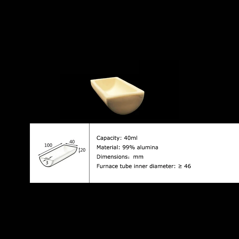 Корундовый тигель полукруг/фарфор катер 99% глинозема сгорания лодка ark полукруг