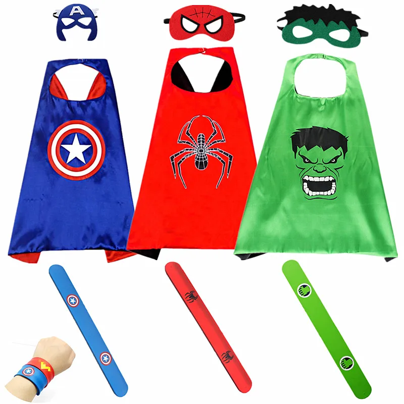 костюмы для ролевых игр аниме косплей Детский костюм Человек-паук/Халк/плащ
