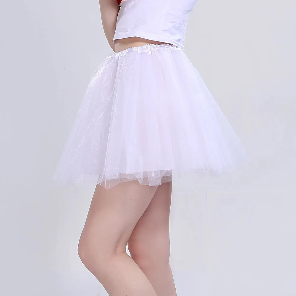 Женская мода для взрослых 3 слоя мини-тюль искусственная балетная танцевальная