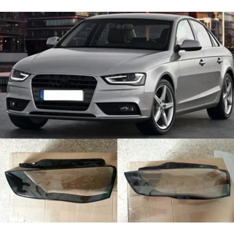 Online Auto Links Und Vorne Rechts Kit Abdeckung Linse Scheinwerfer Fit FÜR Audi A4L 2013-2015 2 Teile/satz