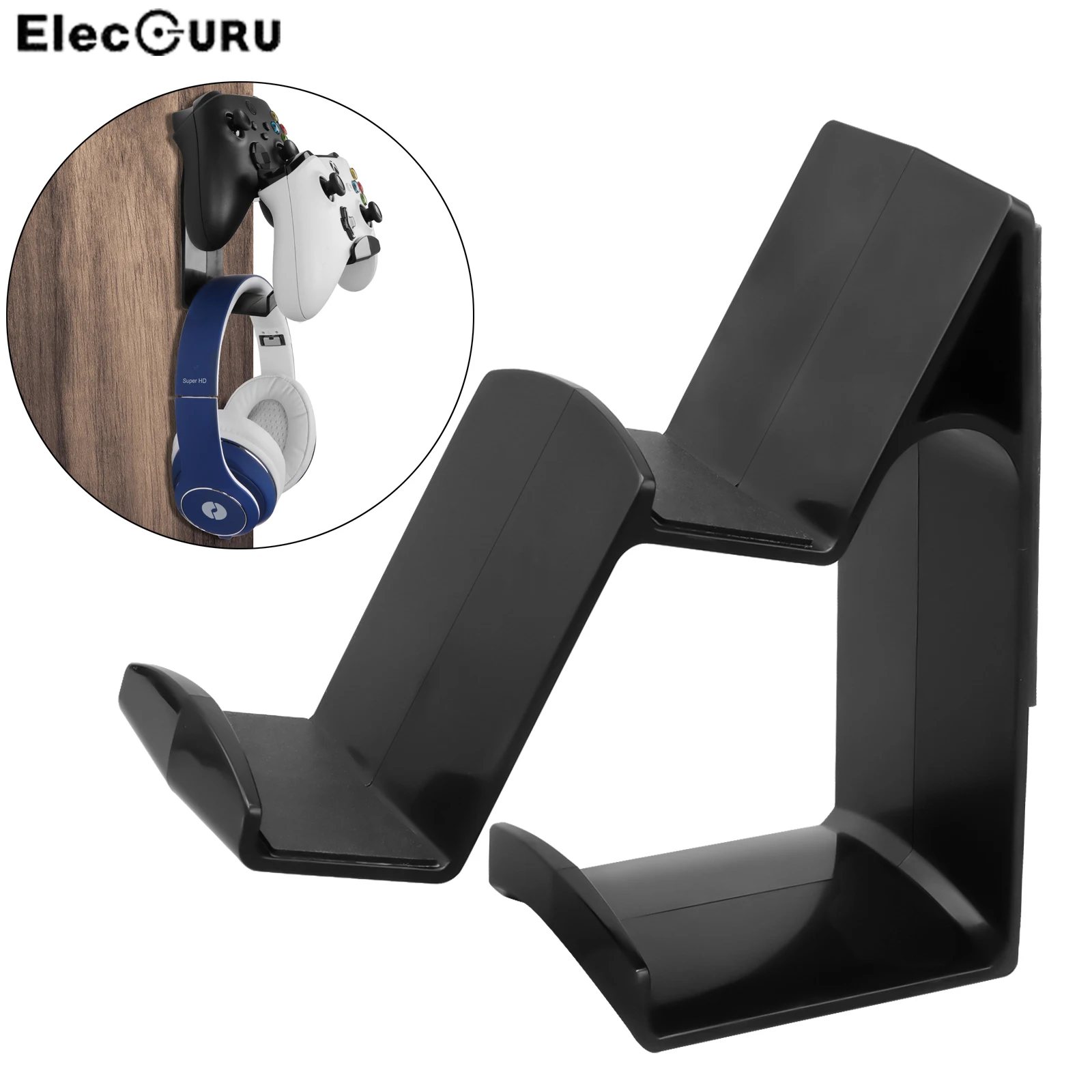 

No Drilling Game Controller Headphone Wall Hanger Mount Gamepad Holder for PS4/PS5/XBox/XBox One