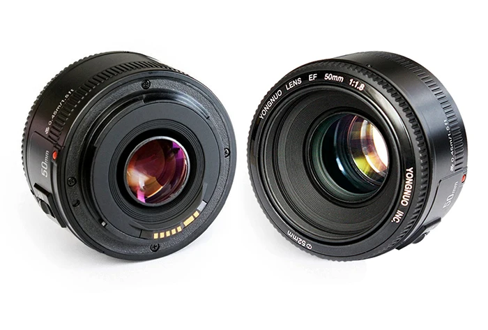 Объектив YONGNUO YN50mm YN50 F1.8 EF EOS 50 мм AF MF для камеры Canon Rebel T6 EOS 700D 750D 800D 5D Mark II IV 10D 1300D