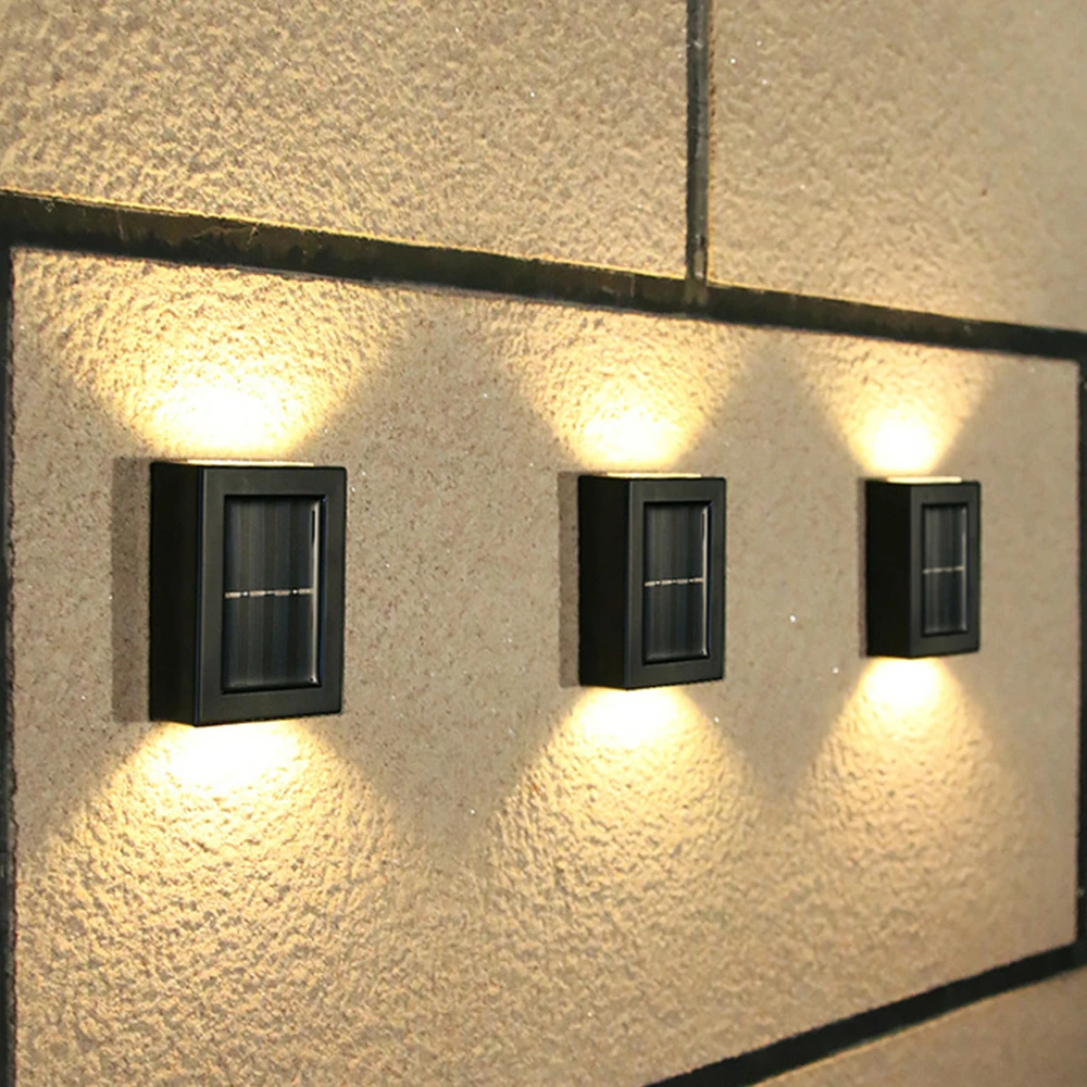 

Светодиодный наземный настенный светильник на солнечной батарее, домашний водонепроницаемый светильник для сада, дорожки, палубы, наружно...