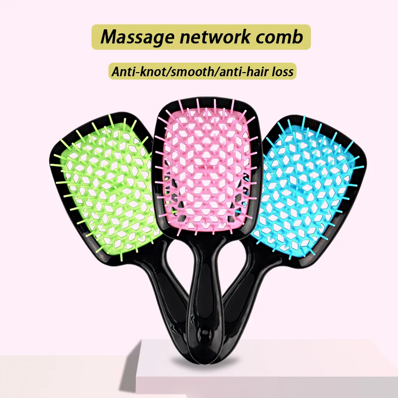 

1pcs Household hollow comb wide tooth air cushion comb lady scalp massage comb hair care comb DIY salon trend hairdressing tools