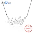Ожерелье с именем из серебра 925 пробы, ручной работы