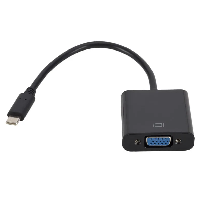 Bundwin Тип C Male to VGA Женский Кабель адаптер USB 3 1 конвертер для Macbook|Кабели VGA| |