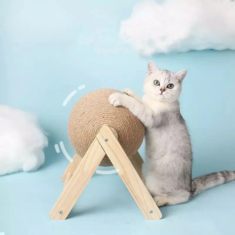 

Cat Scratching Ball Toy Kitten Sisal Rope Ball Board Grinding Paws Toys Cats Scratcher Wear-resistant Pet Furniture supplies