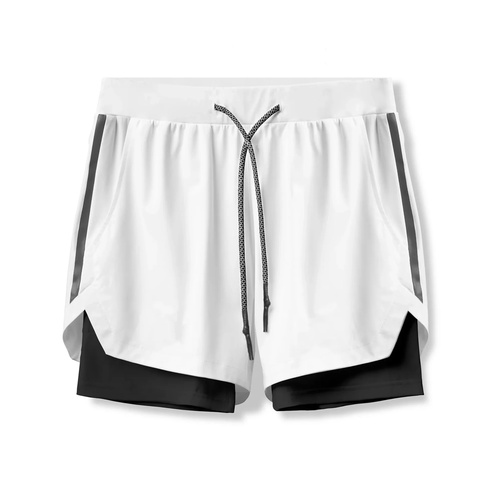 

New Double-Layer Sports Shorts Men's Running Training Woven Five Pants Trend Camouflage Basketball Pants