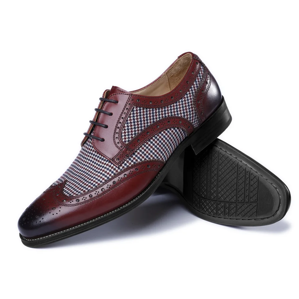

Brogue Shoes Oxfords Derby Men Shoes PU Leather Comfortable Fashion Chaussures Pour Hommes мужская обувь أحذية الرجال KU435