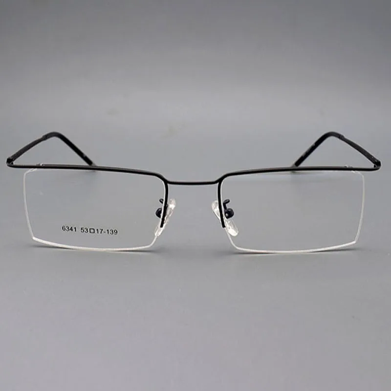 Оправа для очков для бровей мужская светло-золотистая квадратная прямая для близорукости с плоским комфортным золотым ободком и линзой по рецепту.
