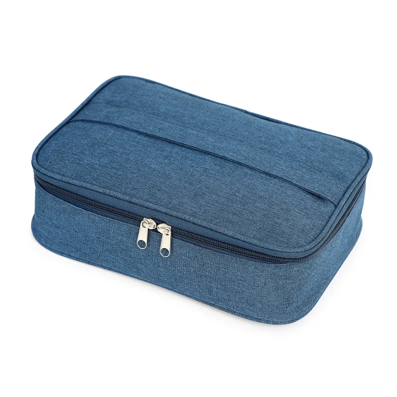 

Insulated lunch box bag portable rectangular aluminum foil thickened lunch bag