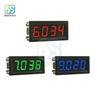 0-100 в 0,56 дюйма светодиодный цифровой вольтметр измеритель напряжения инструмент красный зеленый синий дисплей 0,56 дюйма