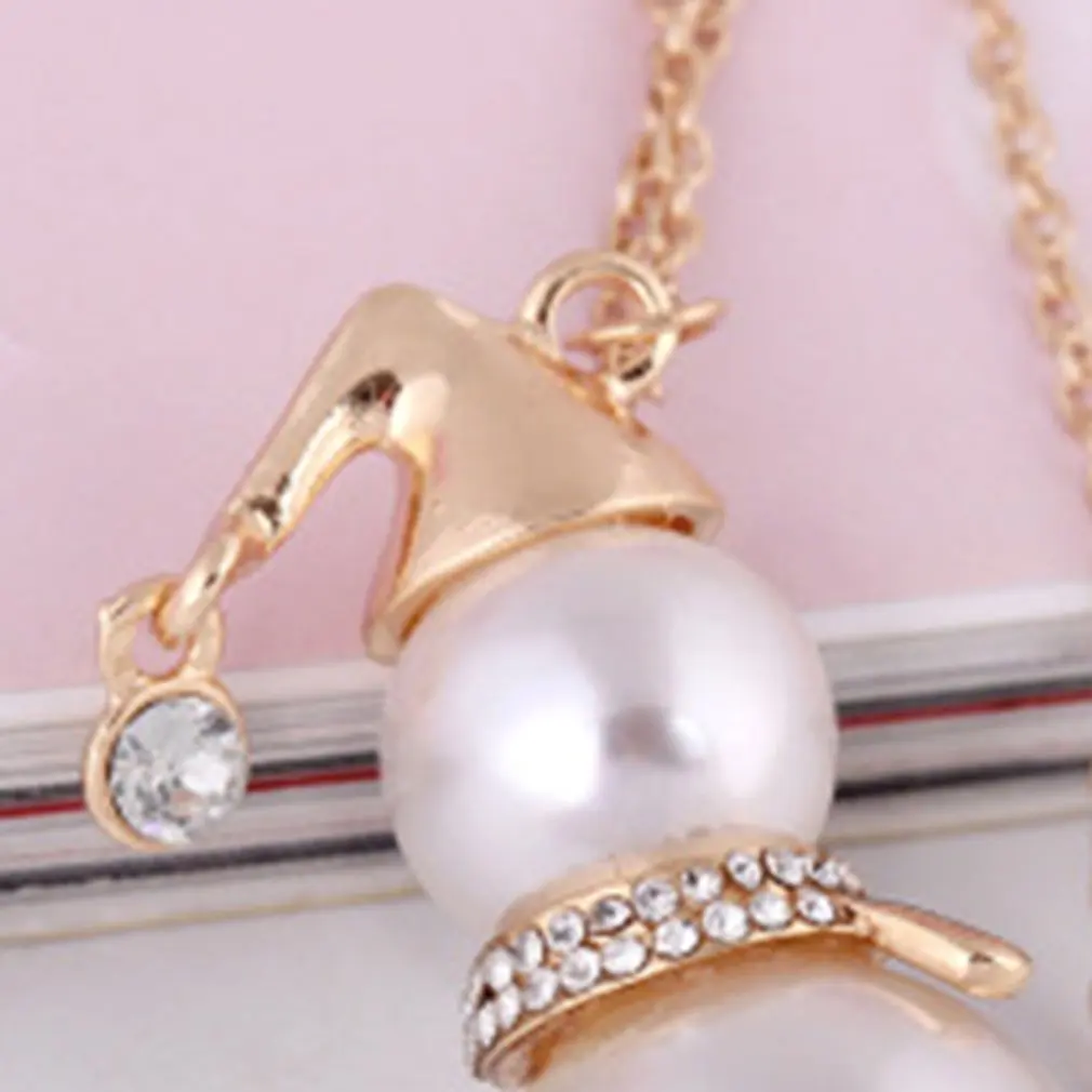 Модное Длинное Ожерелье цепочка с подвеской и искусственным жемчугом для