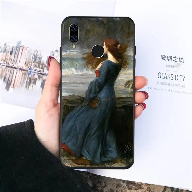 

Retro art girl Ophelia painting Phone Cases For Huawei honor Mate P 10 20 30 40 Pro 10i 9 10 20 8 x Lite funda coque