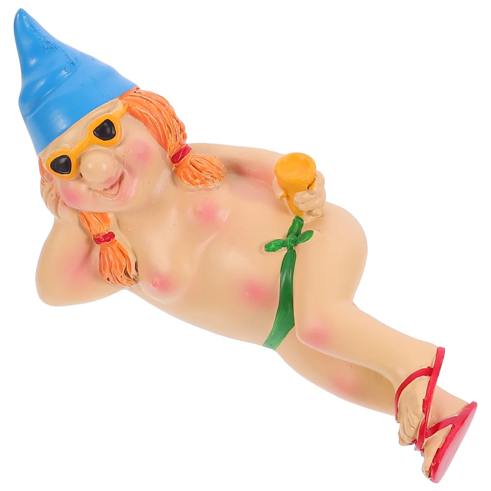 

1Pc Adorable Decorative Statue Craft Garden Resin Adornment Unique Home Decor