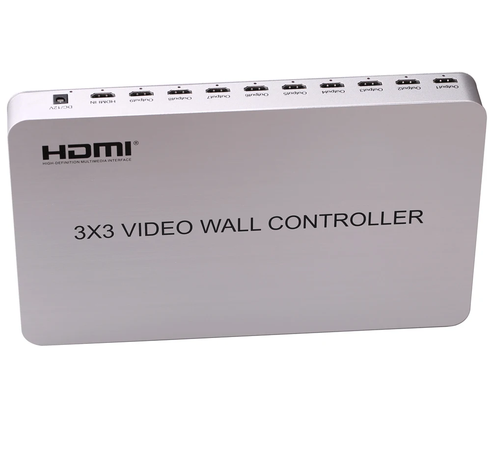3x3 HDMI видео настенный процессор матрица конвертер Splicer сплиттер 1 в 9 дисплей 3x2x2