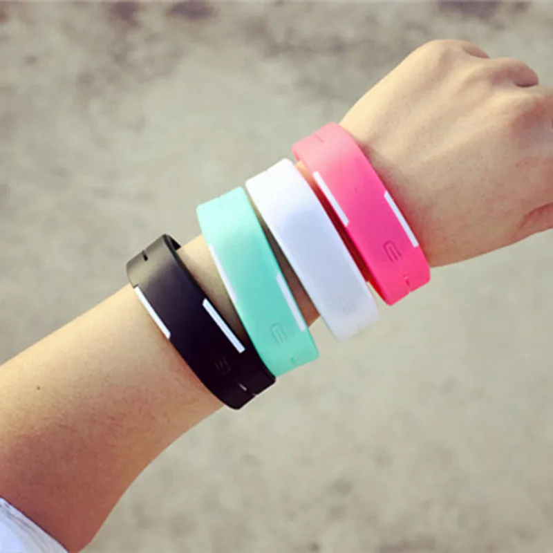 

Charming Wristwatches Unisex Men's Women's Silicone Red LED Sports Bracelet Touch Digital Wrist Watch 2020 Smart Watch 11 Colors