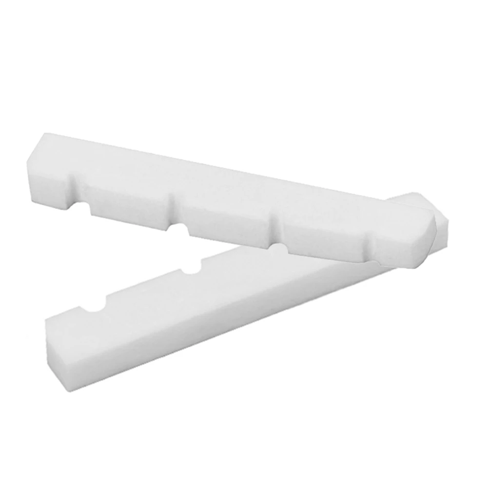 

Bass Nut Guitar Bone Slotted Top Nut White For 4 String 38x6x3.5mm Musical Instrument Accessories Replacement Guitar Nut